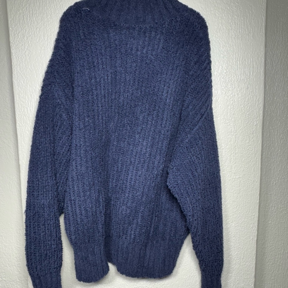 Cozy Chunky Navy Blue Knit Sweater